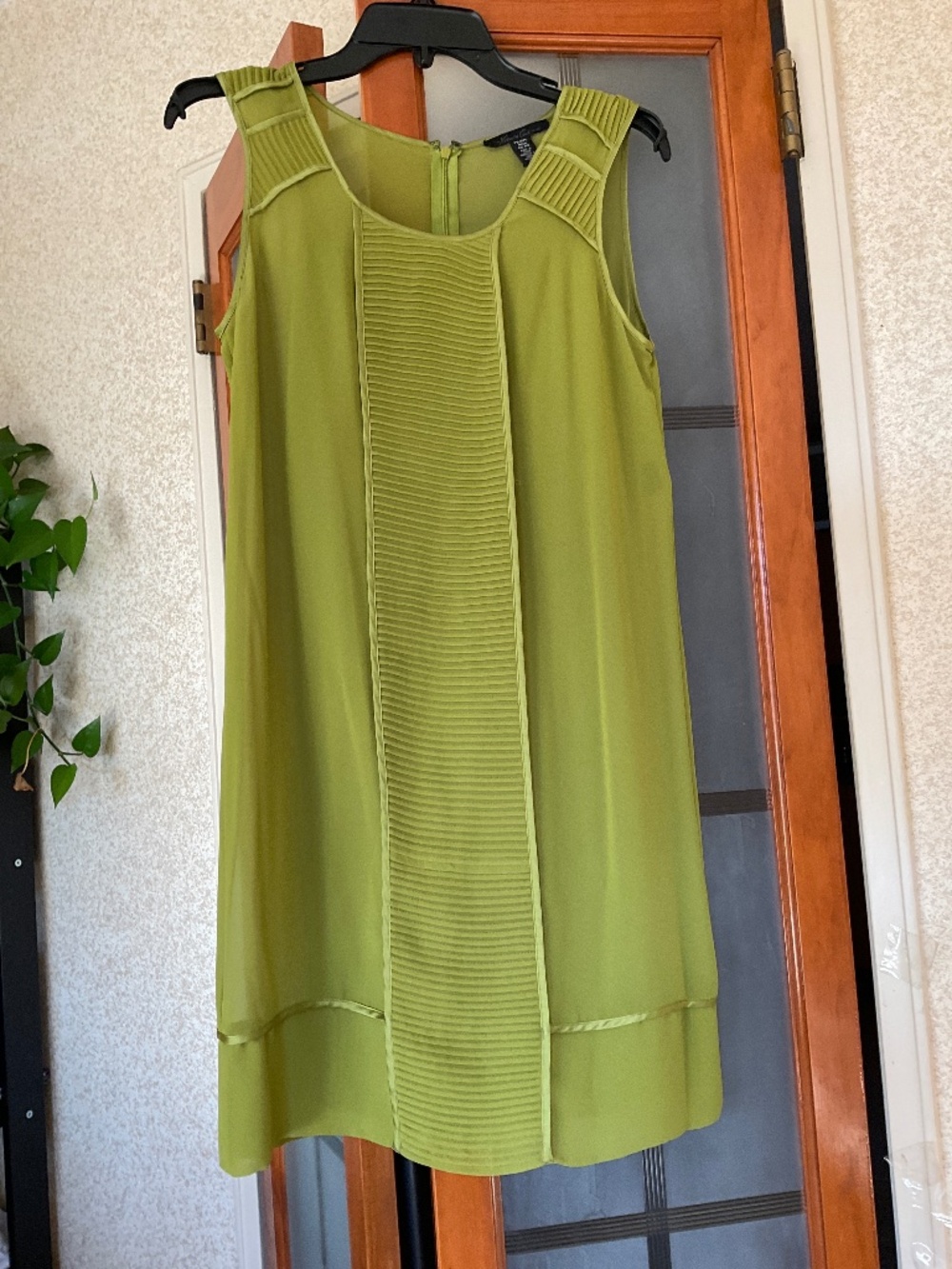 Kenneth Cole New York lime green sleeveless dress